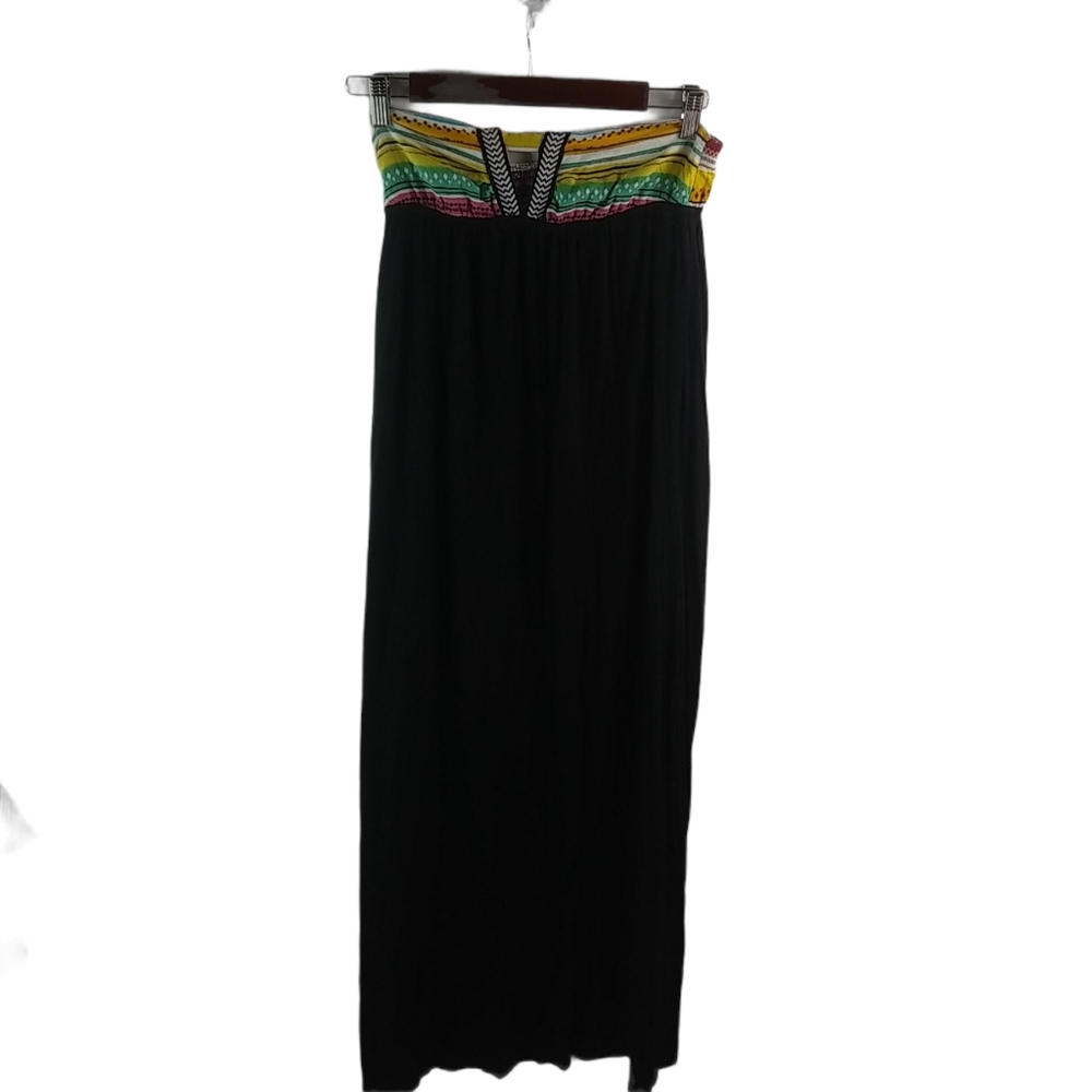 Rip Curl S Black Strapless Maxi Dress - image 2